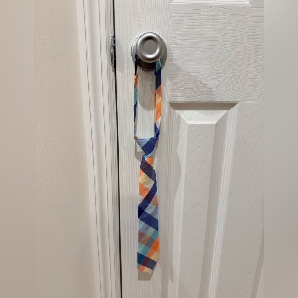 Boys Clip-on Colorful Plaid Necktie